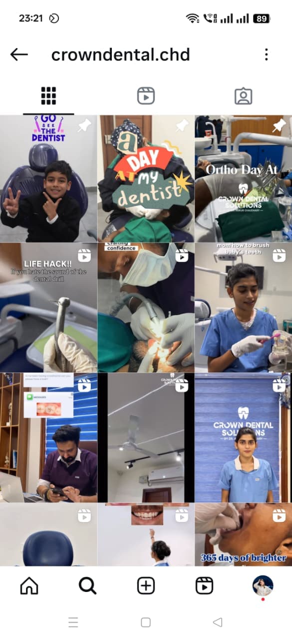 Crown Dental social media marketing campaign