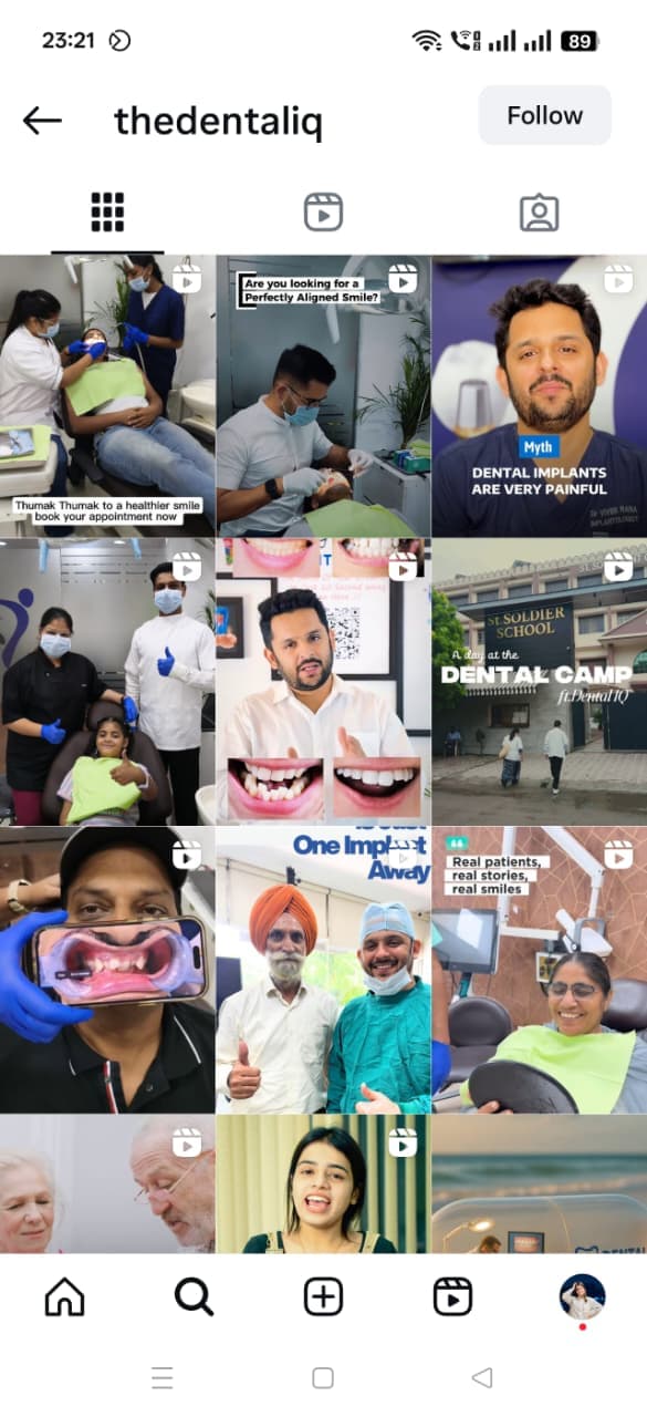 DentalIQ social media management and content