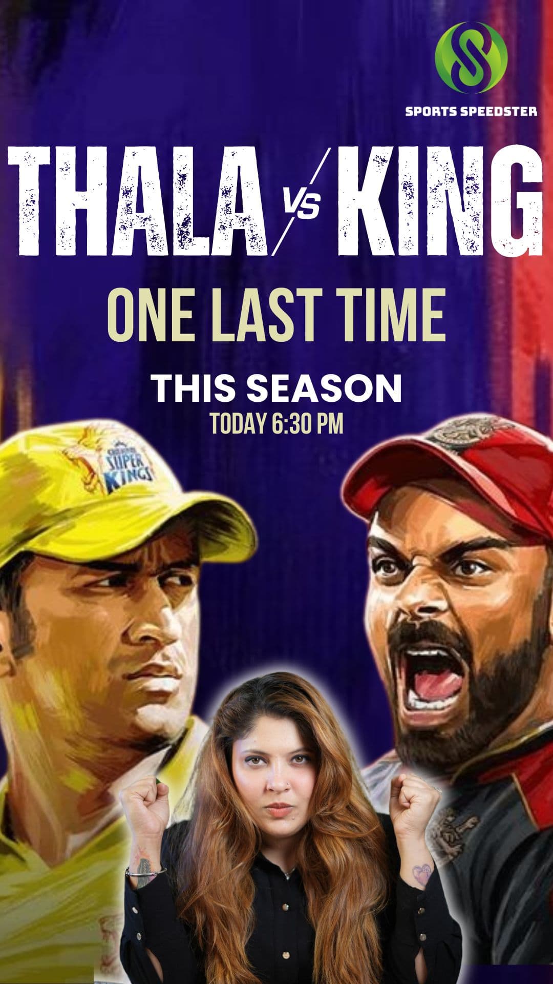 Thala King cricket tribute visual design