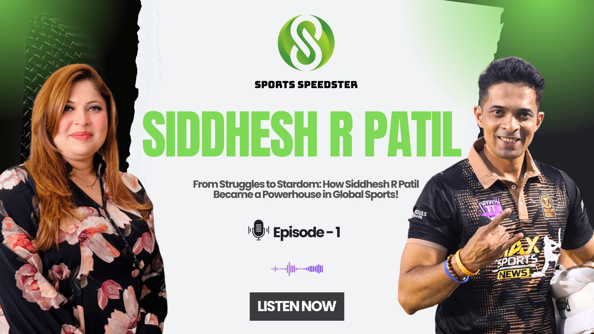 Sports Speedster promotional visual design