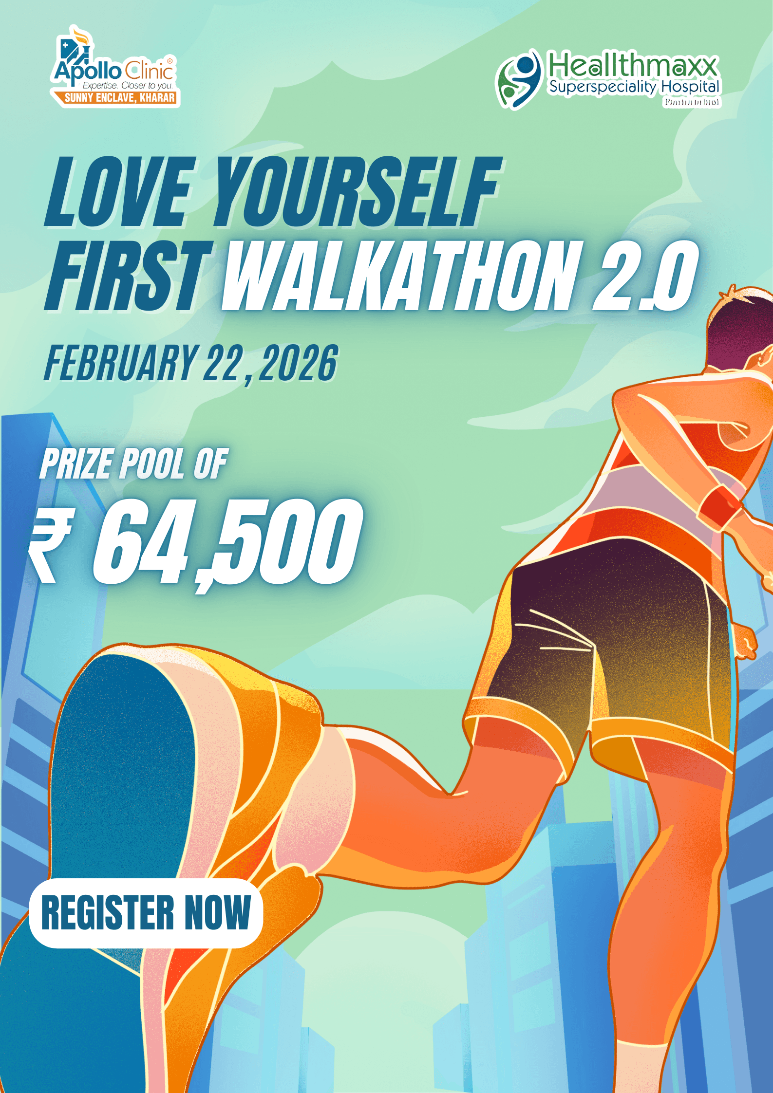 Love Yourself wellness campaign social media graphics